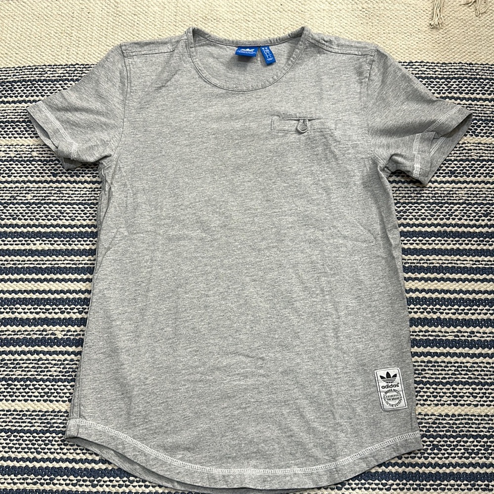 Adidas grey pocket tee